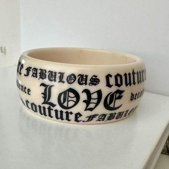 Y2K Juicy Couture Love Decadence Bangle Cuff Bracelet - Picture 2 of 7